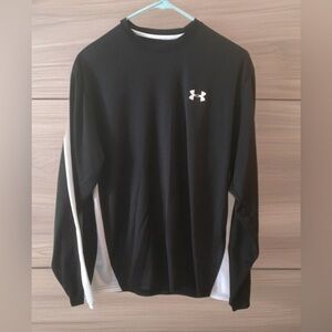 Under Armour Black and White Long Sleeve Performance Shirt